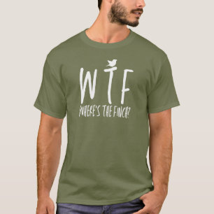 WTF Wo ist der Finch Retirement Bird Nerd? T-Shirt