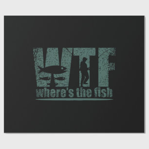 WTF Wo ist der Fisch Geschenkpapier