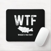 Wtf Wo ist der Fisch Largemouth B Funny Fishing Gi Mousepad (Mit Mouse)