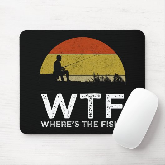 WTF - Wo ist der Fisch? Mousepad (Mit Mouse)