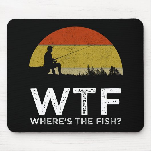 WTF - Wo ist der Fisch? Mousepad (Vorne)