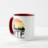 WTF - Wo ist der Fisch? Tasse (Vorderseite Links)