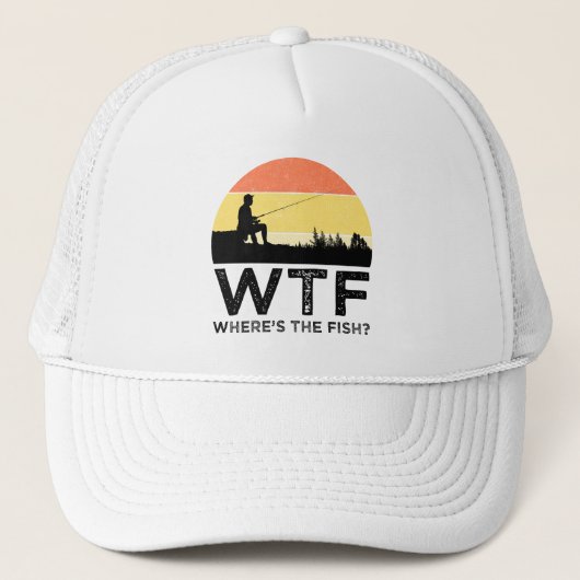 WTF - Wo ist der Fisch? Truckerkappe (Vorderseite)
