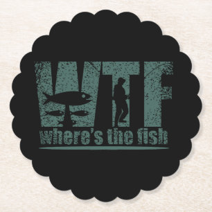 WTF Wo ist der Fisch Untersetzer
