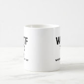 WTF Wo ist der Fish Funny Fishing Kaffeetasse (Mittel)