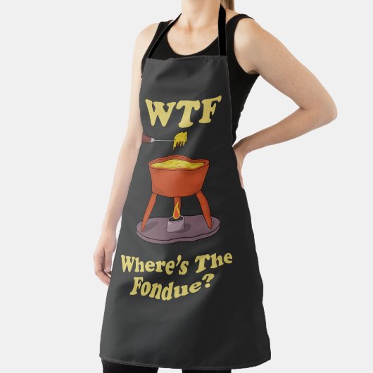 WTF Wo ist der Fondue? T - Shirt Schürze (InSitu)