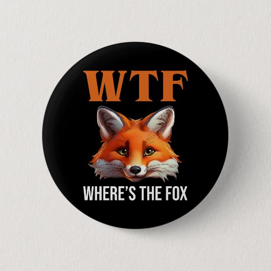 WTF - Wo ist der Fuchs? Button (Vorderseite)