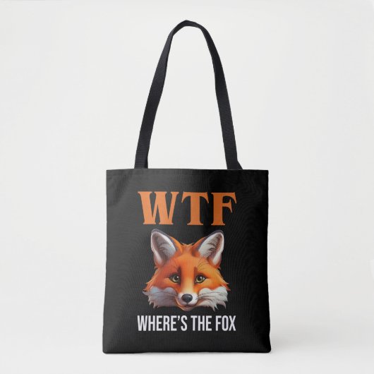 WTF - Wo ist der Fuchs? Tasche (Vorderseite)