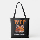 WTF - Wo ist der Fuchs? Tasche (Rückseite)