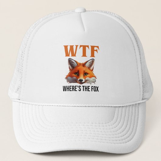 WTF - Wo ist der Fuchs? Truckerkappe (Vorderseite)
