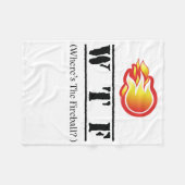 WTF - Wo ist die Feuerkugel? Fleecedecke (Vorderseite (Horizontal))