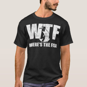 Wtf Wo sind die Fische Fisch Männer Fastenfisch T-Shirt
