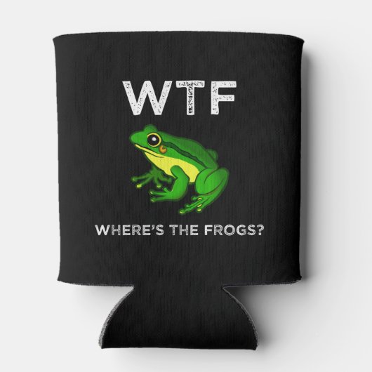 WTF - Wo sind die Frösche? Dosenkühler (Rückseite)
