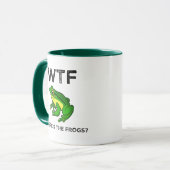 WTF - Wo sind die Frösche? Tasse (Vorderseite Links)