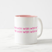 WTF! WTF! Tasse! Zweifarbige Tasse (VorderseiteRechts)