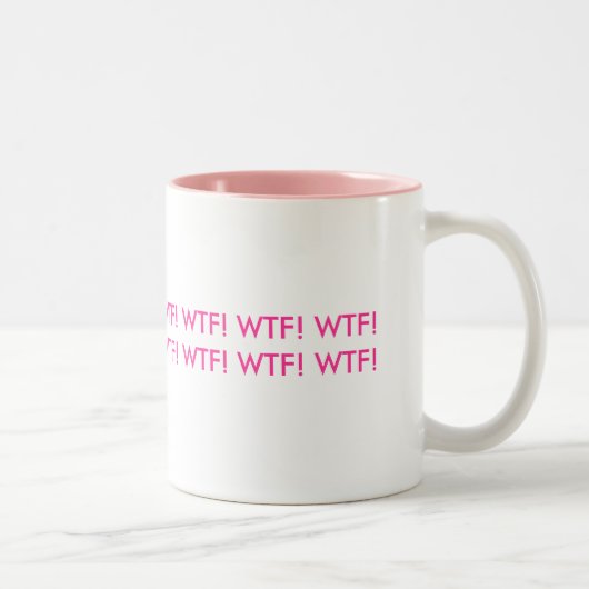 WTF! WTF! Tasse! Zweifarbige Tasse (Rechts)