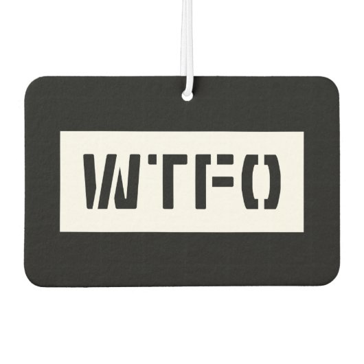 WTFO AUTOLUFTERFRISCHER (Vorderseite)