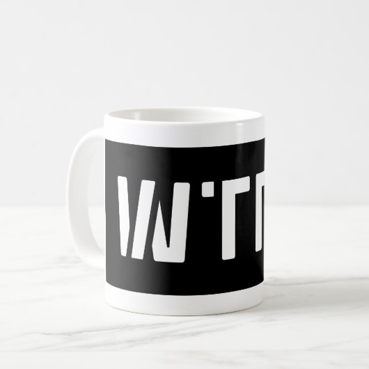 WTFO KAFFEETASSE (Vorderseite Links)