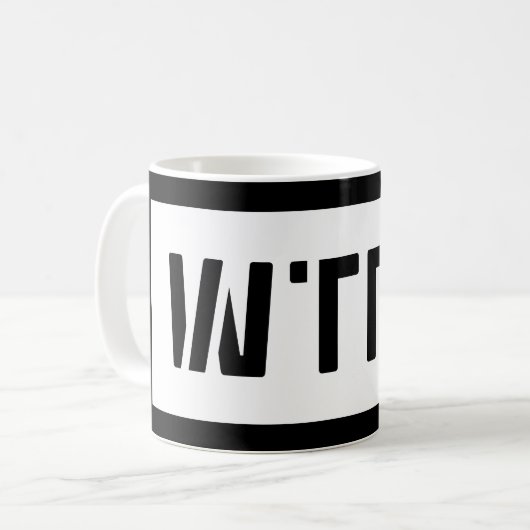 WTFO KAFFEETASSE (Vorderseite Links)