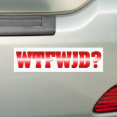 WTFWJD? AUTOAUFKLEBER (Auf Auto)
