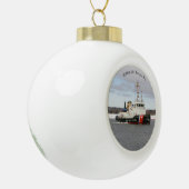 WTGB 104 Biscyne Bay Ball oder Schneeflocke Keramik Kugel-Ornament (Links)