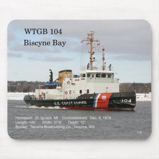 WTGB 104 Biscyne Bay Mousepad (Vorne)