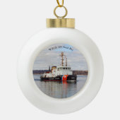 WTGB 105 Neah Bay Ball oder Schneeflocke Keramik Kugel-Ornament (Vorderseite)