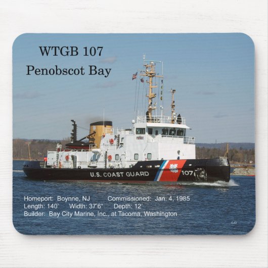 WTGB 107 Penobscot Bay Mousepad (Vorne)