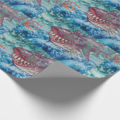 WTH Shark! Geschenkpapier (Ecke)