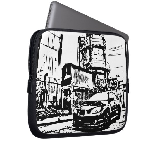 WTI WRX "die Straßen " Laptopschutzhülle (Vorne Rechts)