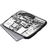 WTI WRX "die Straßen " Laptopschutzhülle (Vorne Knopf)