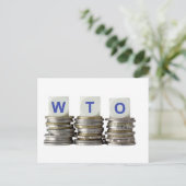 WTO - Welthandelsorganisation Postkarte (Stehend Vorderseite)