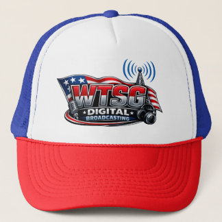 WTSG Digital Broadcasting Logo Trucker-Mütze Truckerkappe