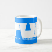 WTUL Radio-Stations-Tasse Kaffeetasse (VorderseiteRechts)