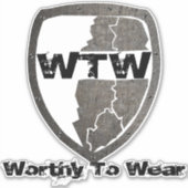 WTW Shield - es lohnt sich zu tragen Aufkleber (Vorderseite)