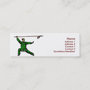 Wu Shu Business Card Mini Visitenkarte