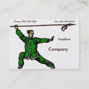 Wu Shu Business Card Visitenkarte