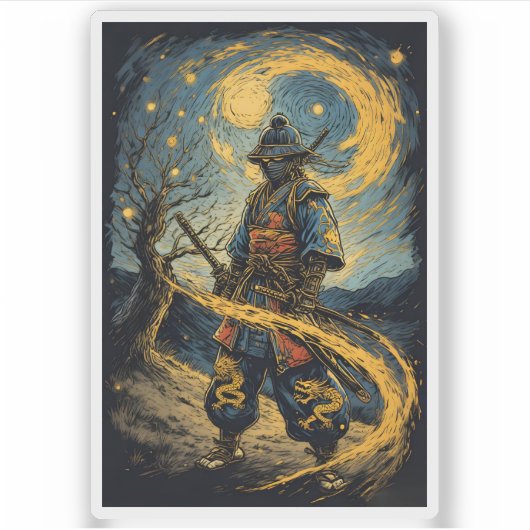 Wu-Tang Samurai Aufkleber (Vorderseite)