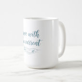 Wu-Wei-Fluss-Tasse 'Mit der Strömung gehen' Kaffeetasse (VorderseiteRechts)
