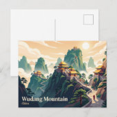 Wudang-Berg China Postkarte (Vorne/Hinten)