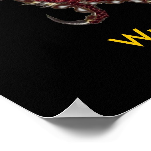 Wudang Dragon Poster - Anpassbar (Ecke)