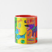 "Wuff! Bellt!" Farbiger Hundetasse Tasse (Zentrum)