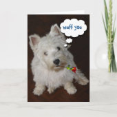 Wuff Feiertagskarte (Vorderseite)