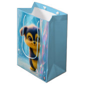 Wuffoo Molli Cute Kawaii Puppy Ice cave Mittlere Geschenktüte (Vorderseite Schrägansicht)