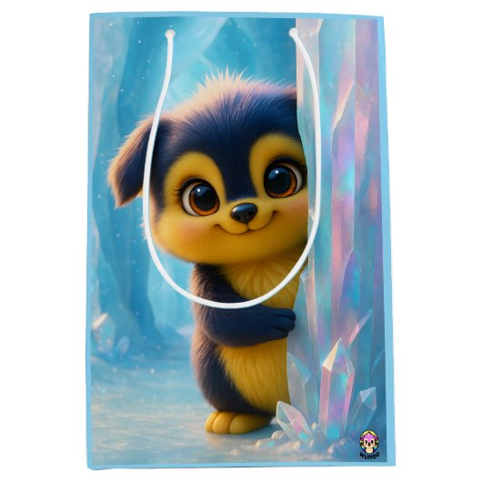 Wuffoo Molli Cute Kawaii Puppy Ice cave Mittlere Geschenktüte (Vorderseite)