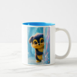 Wuffoo Molli Cute Kawaii Puppy Ice cave  Zweifarbige Tasse