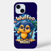 Wuffoo Molli Cute Kawaii Puppy Tropical Island Case-Mate iPhone Hülle (Rückseite)
