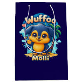Wuffoo Molli Cute Kawaii Puppy Tropical Island Mittlere Geschenktüte (Vorderseite)