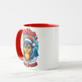 Wuffoo Molli Merry X-mas Kawaii 3D Holiday Tasse (Vorderseite Links)