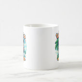 Wuffoo Poppi Cute Kawaii Puppy Tropical Island Kaffeetasse (Mittel)